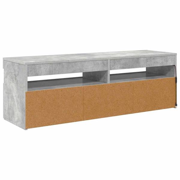 Meuble tv 3008756-1 Imitation béton - Profondeur : 120 cm