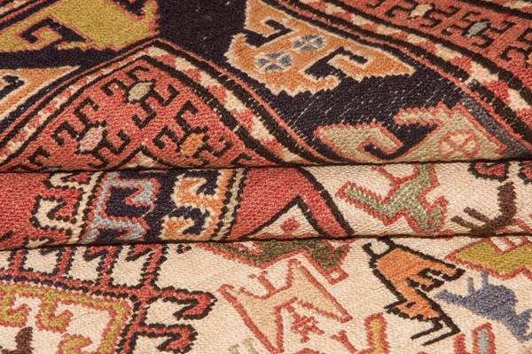Orientteppich Oriental Braun - Seide - 122 x 1 x 194 cm