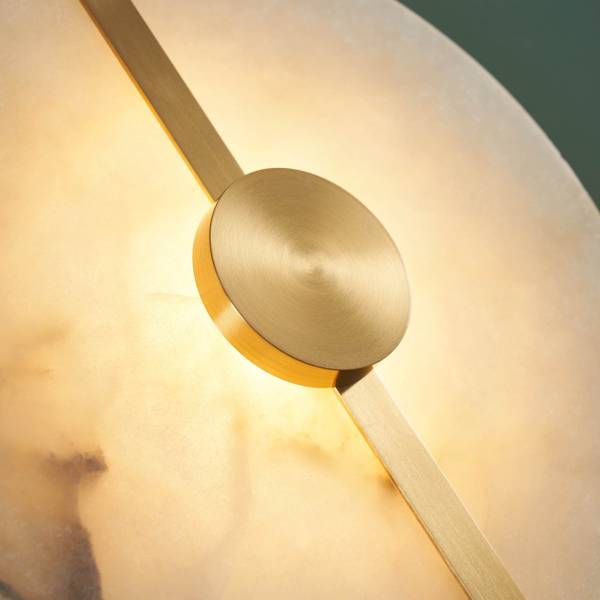 Wandleuchte Lunéa Gold - Metall - 25 x 25 x 9 cm