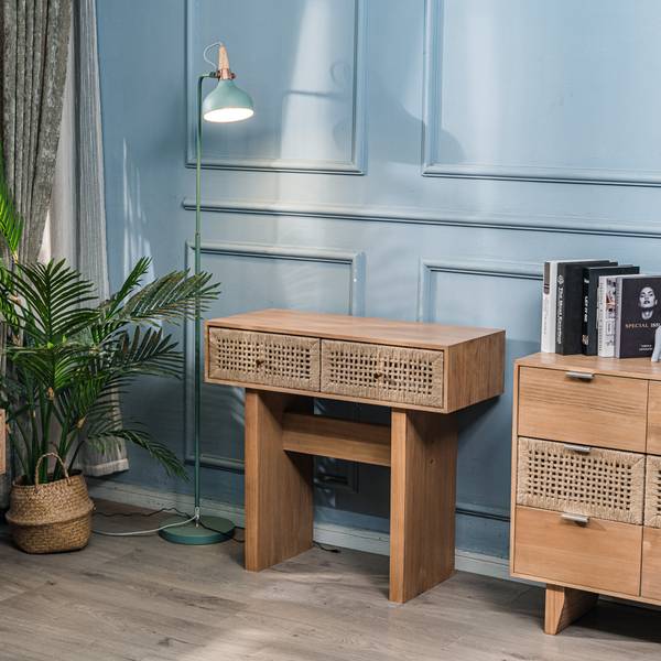 Konsolentisch LIMEIRA Braun - Holz teilmassiv - 84 x 77 x 42 cm