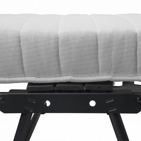 Troonz Opklapbed Napoli zwart - staal - 90 x 32 x 200 cm