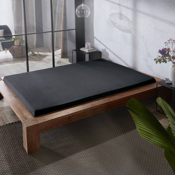 Spannbettlaken 202589 Anthrazit - 150-160 x 200 cm
