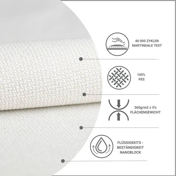 Boxspringbett Skyfall Ecru - Liegefläche Breite: 120 cm