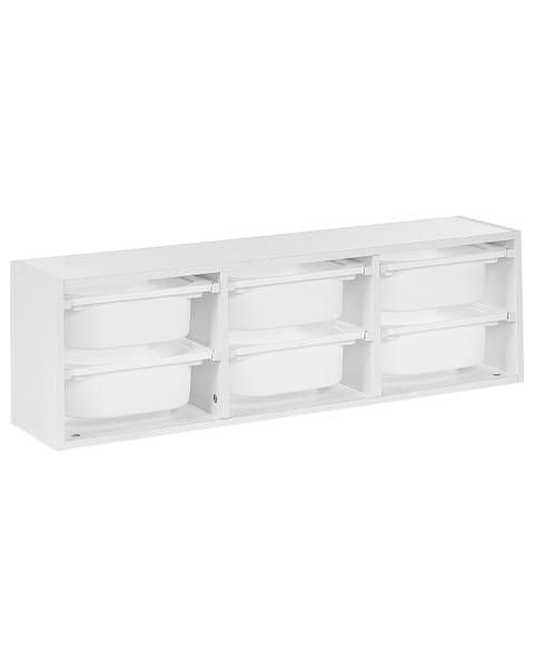 Ablageregal TOBIN Weiß - Holzwerkstoff - 98 x 29 x 21 cm
