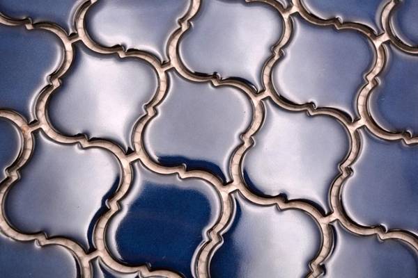 Mosaikfliesen 13-P451 Blau - Keramik - 30 x 30 x 30 cm