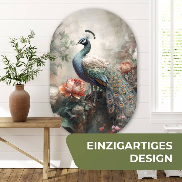 BILD Pfau 80 x 120 cm