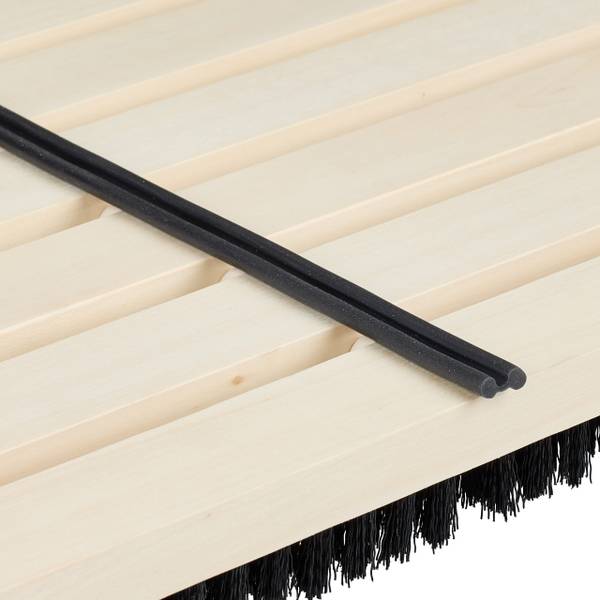 Schuhabstreifer aus Holz Schwarz - Braun - Eisen - 59 x 5 x 36 cm