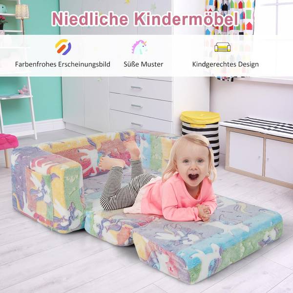 Kindersofa HY10150CL Textil - 80 x 42 x 51 cm