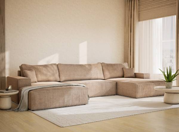 Wohnlandschaft Deseo Beige