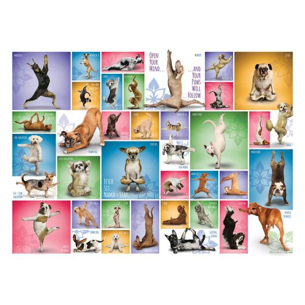 Puzzle Yoga Hunde Papier - 26 x 6 x 36 cm