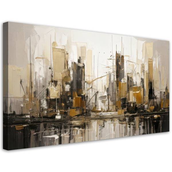 Canvas schilderij Blokken 80 x 40 cm