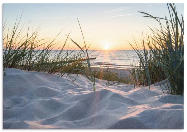 Alubild Ostseestrand 100 x 70 cm