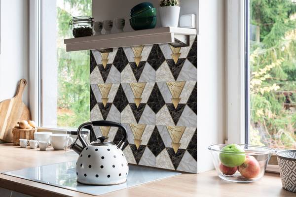 Selbstklebende Fliesen (9 St.) Stein Polyester PVC - 30 x 30 x 1 cm