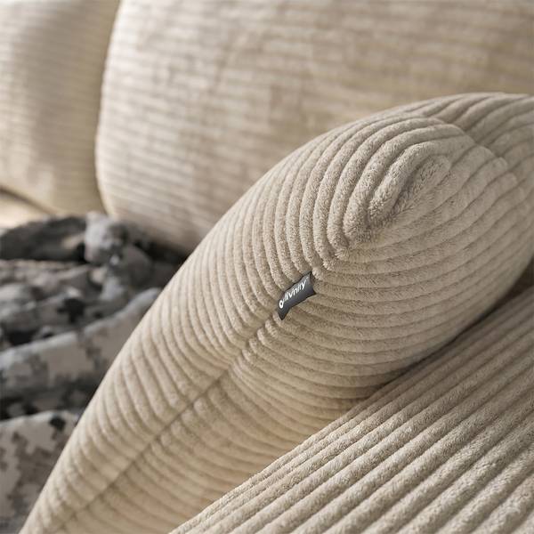 Ecksofa mit Relaxfunktion Nuvio 61466 Beige - Textil - 250 x 59 x 169 cm