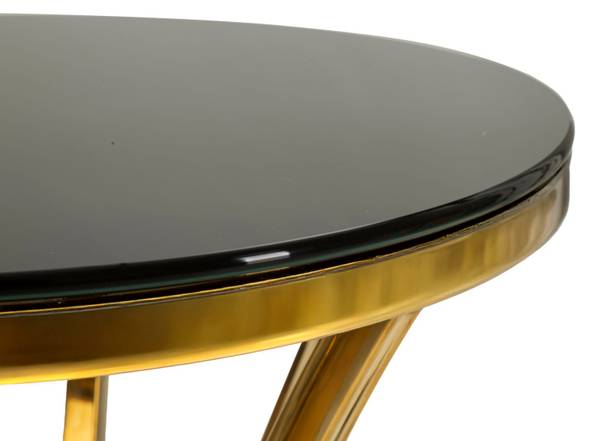 Beistelltisch Shanty Gold - Metall - 40 x 81 x 40 cm