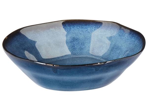 Tafelservice HAWTHORN 16-tlg Blau - Stein - 27 x 27 cm