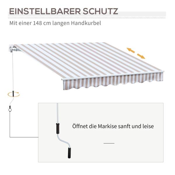 Markise 840-150V01BG Kunststoff - 245 x 150 x 295 cm