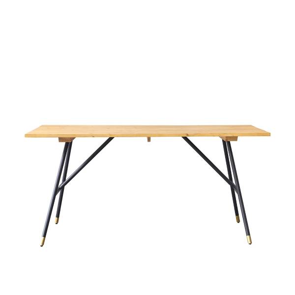 Tisch ROBIN Beige - Massivholz - 160 x 75 x 80 cm