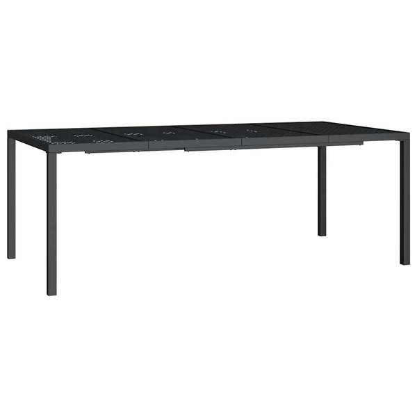 Table de jardin 3030483 Gris - Acier - 100 x 72 x 200 cm