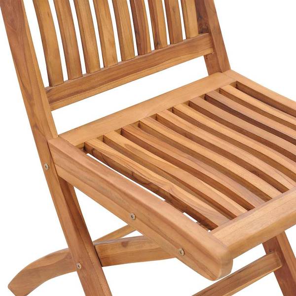 Gartenstuhl 3072804 4er Set Braun - Massivholz - 58 x 88 x 47 cm