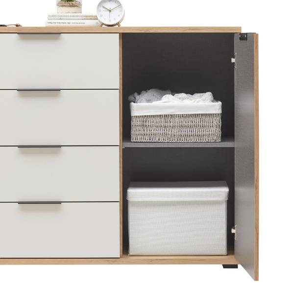 Kommode RABINA Beige - Braun - Holzwerkstoff - 150 x 91 x 38 cm