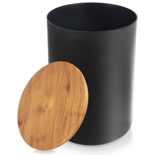 Kosmetikeimer 731716 Schwarz - Kunststoff - 20 x 28 x 20 cm