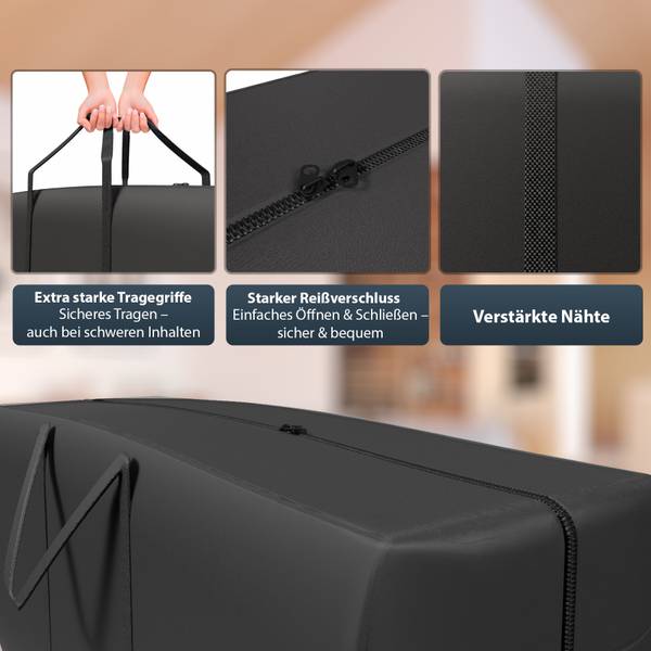 Aufbewahrungstasche 1000466 Schwarz - Kunststoff - 35 x 55 x 100 cm