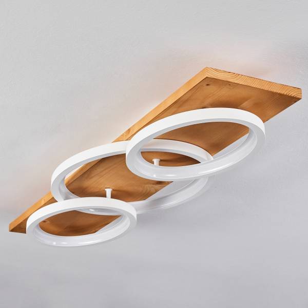 Deckenleuchte Palermo Beige - Weiß - 20 x 10 x 97 cm