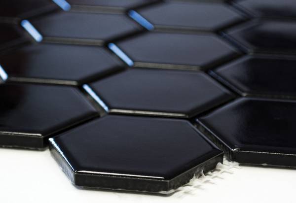Mosaikfliesen 11B-0311 Schwarz - Keramik - 29 x 33 x 33 cm