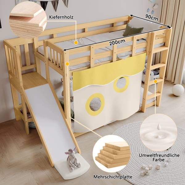 Etagenbett  K-1378 Holz