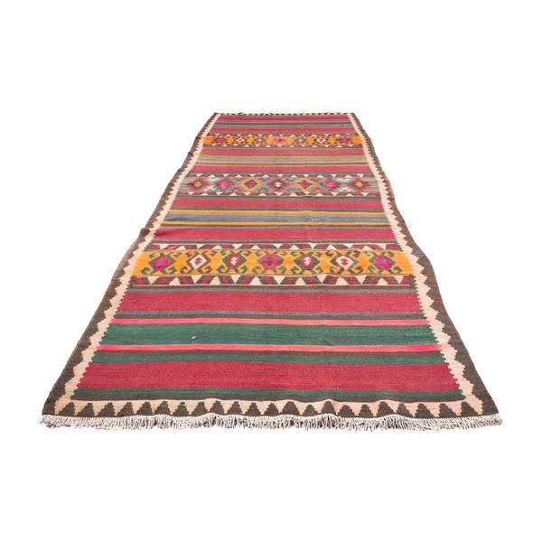 Orientteppich Läufer Oriental Wolle - 142 x 1 x 400 cm