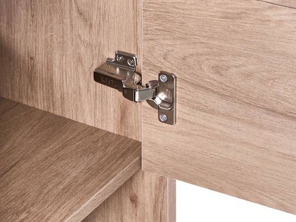 Badezimmerschrank UMAYO 2-tlg Braun - Weiß - Holzwerkstoff - 50 x 55 x 50 cm