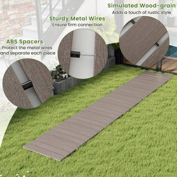 Rollweg ZB34269ORDE Grau - Kunststoff - 43 x 1 x 242 cm