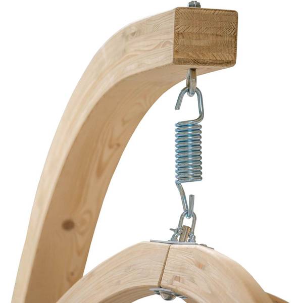 Fauteuil suspendu avec support HIGLO Gris foncé