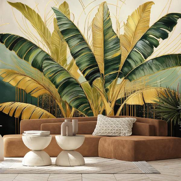 Fotobehang bananenbladeren botanica 400 x 280 cm