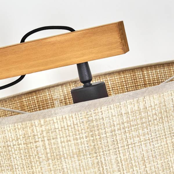Stehlampe Milanesi Beige - Holzwerkstoff - Metall - 43 x 172 x 50 cm