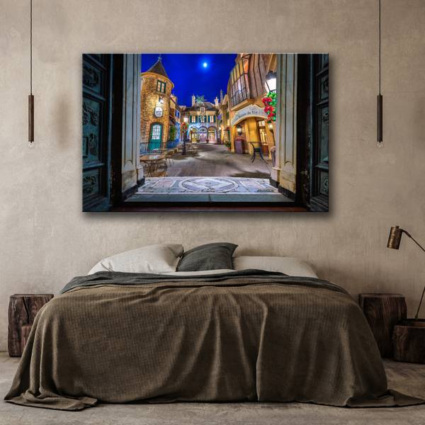 Wandbild blick auf disneyland 100 x 70 cm