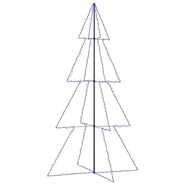 Weihnachtskegelbaum 3009952 Blau - Metall - 143 x 250 x 143 cm