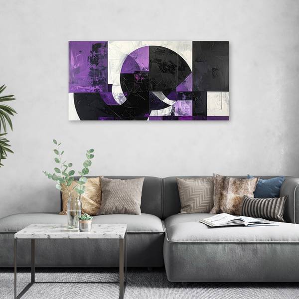Wandbild Abstrakte Geometrie 100 x 50 cm