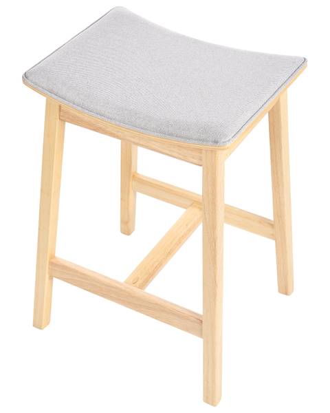 Hocker DIXON 2-tlg Braun - Grau - Hellgrau