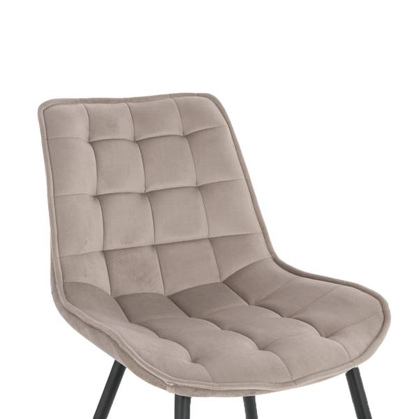 Esszimmerstuhl IKALO - 4er Set Braun - Metall - 52 x 80 x 59 cm