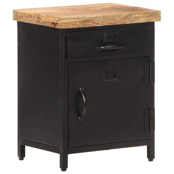 Nachttisch DE594 Braun - Massivholz - 40 x 52 x 30 cm