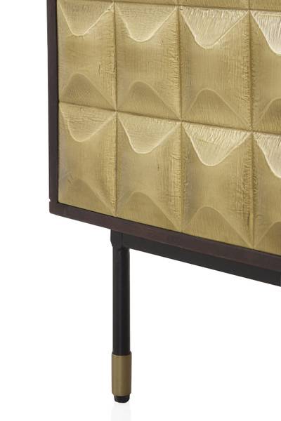 Sideboard  10838 Braun - Holz teilmassiv - 85 x 75 x 40 cm