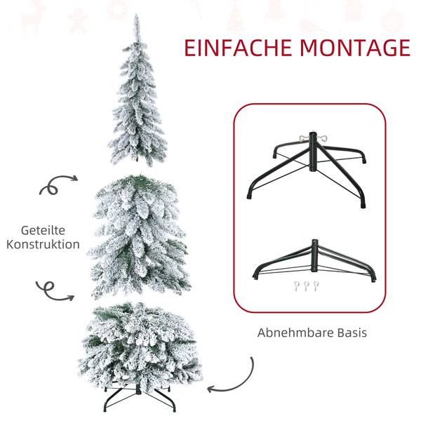 Weihnachtsbaum 830-726V01GN Grün - Kunststoff - 74 x 180 x 74 cm