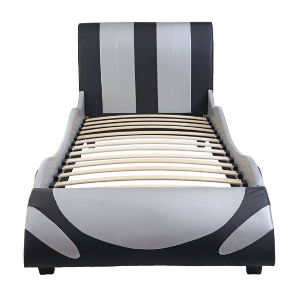 Bett E14 Auto Schwarz - Silber