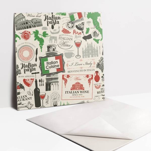 Selbstklebende Fliesen (9 St.) Italien Polyester PVC - 30 x 30 x 0 cm