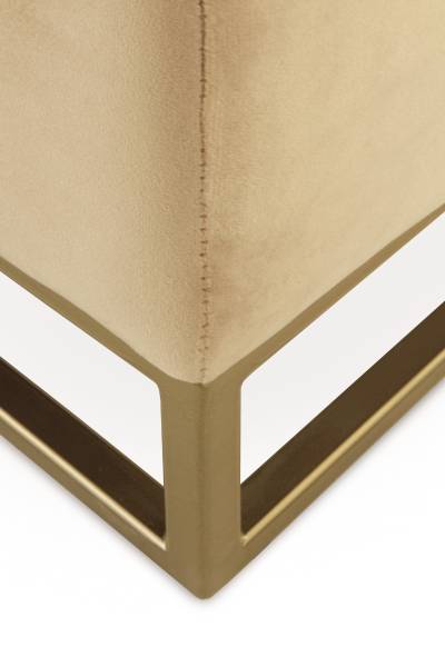 Pouf  10766 Gelb - Webstoff - 37 x 44 x 37 cm