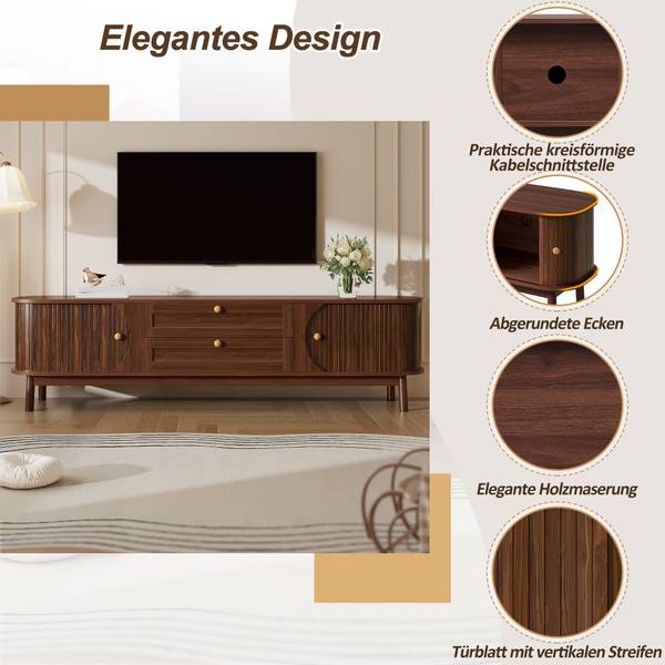 TV-Lowboards HarmoniEn Braun - Holzwerkstoff - 170 x 46 x 40 cm
