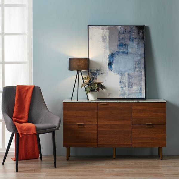 Sideboard VNF-00081 Braun - Akazie - 36 x 72 x 122 cm