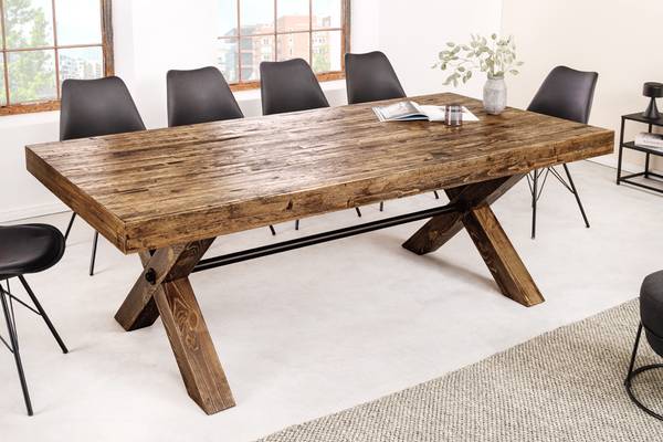Esstisch GOLIATH Braun - Holzwerkstoff - 210 x 76 x 100 cm